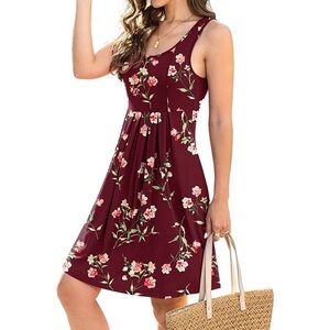 Jouica Boutique floral tank top red dress